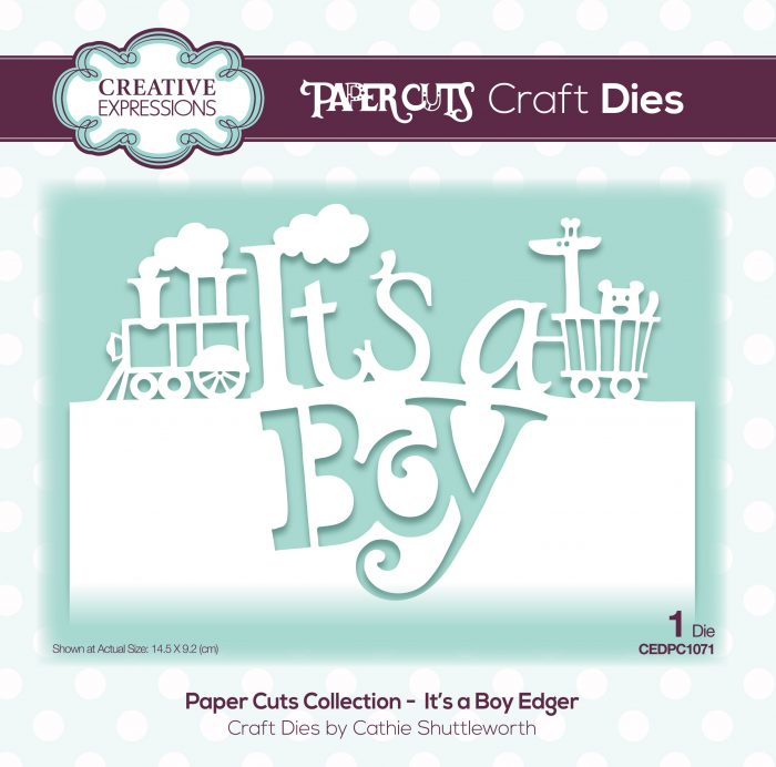 papercuts craft die it's a boy edger