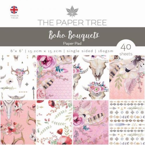 the paper tree boho bouquets 6x6 paper pad