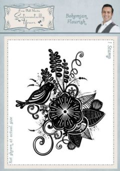 sentimentally yours bohemian flourish a6 stamp