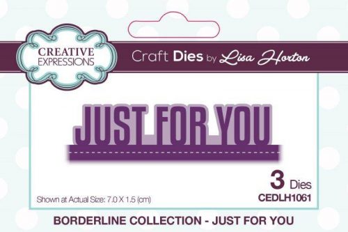 lisa horton craft dies borderline collection just for you