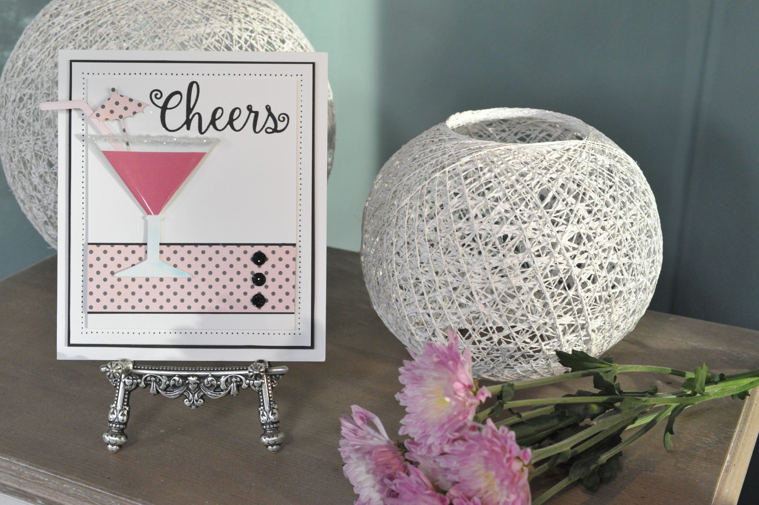 Cheers cocktail card 3D