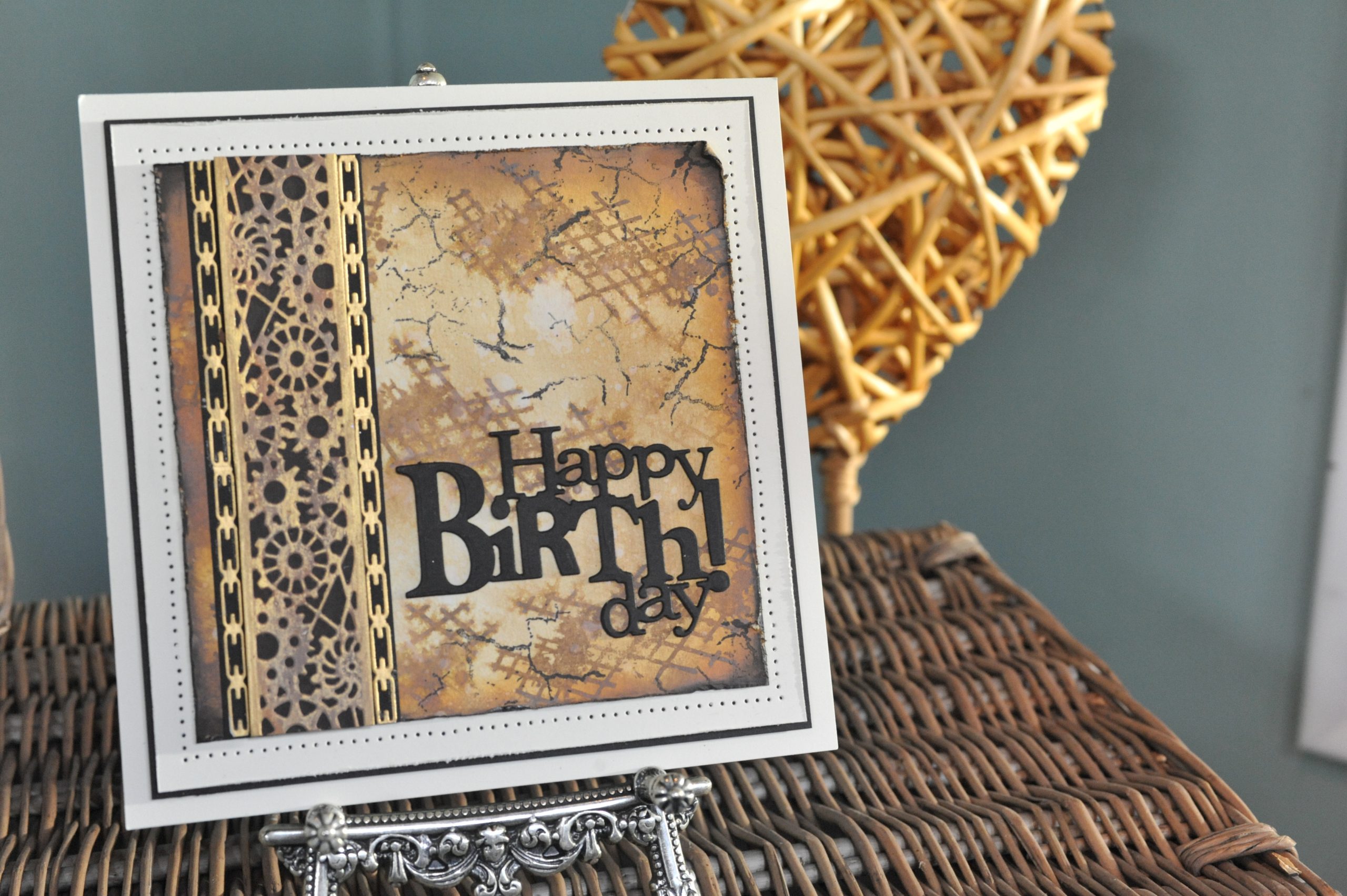 distressed background happy birthday