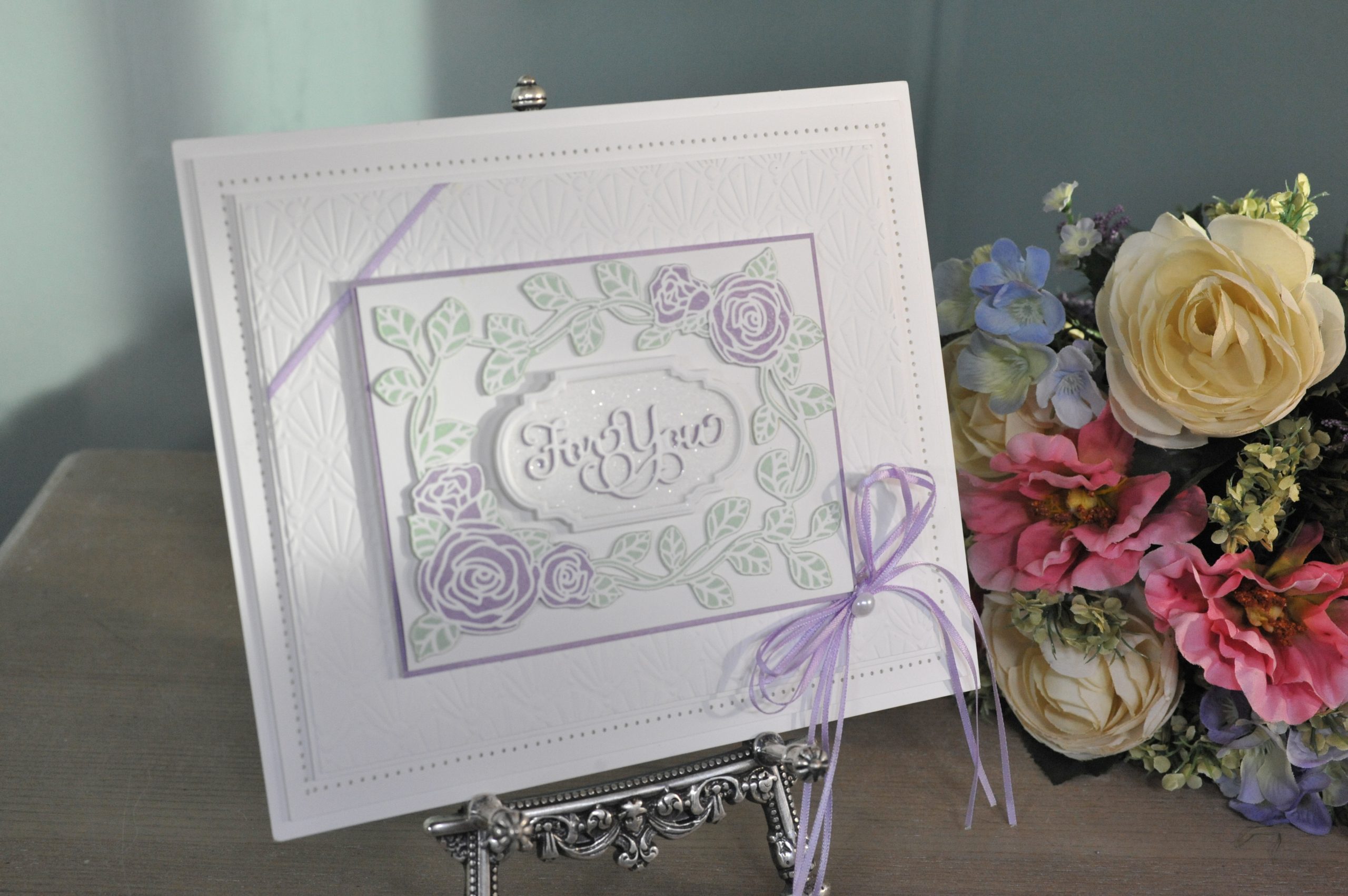 Pretty Floral Frame Card