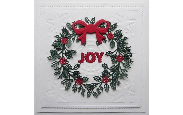 Joy Holly Wreath