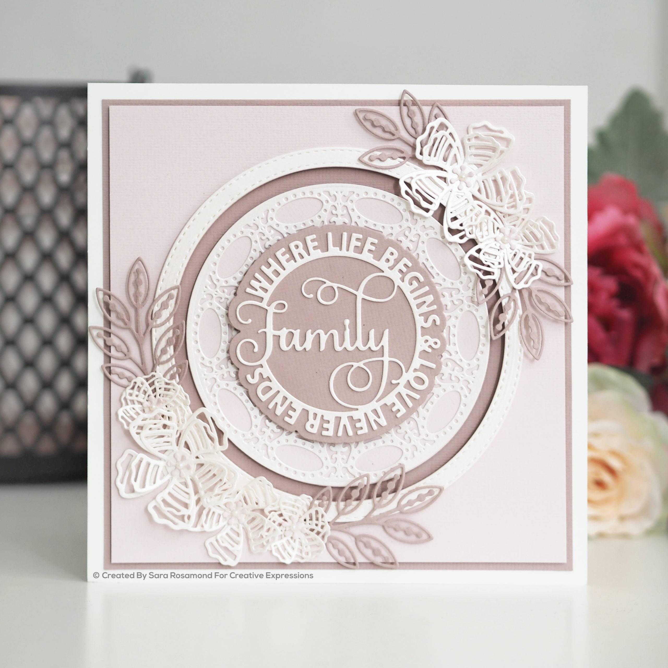 Creative Expressions Sue Wilson Circle Sayings Family Craft Die - Creative  Expressions