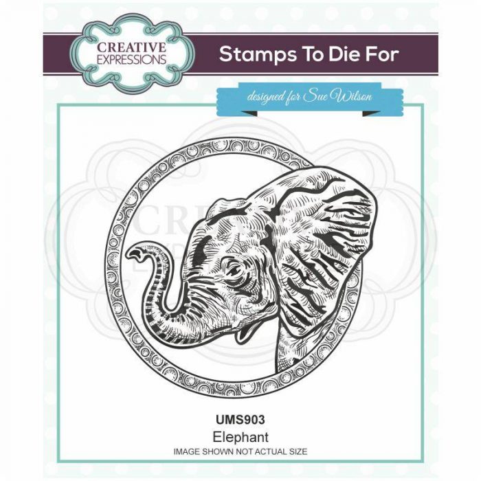 Creative Expressions Elephant Pre Cut Stamp Co-ords With CED1314