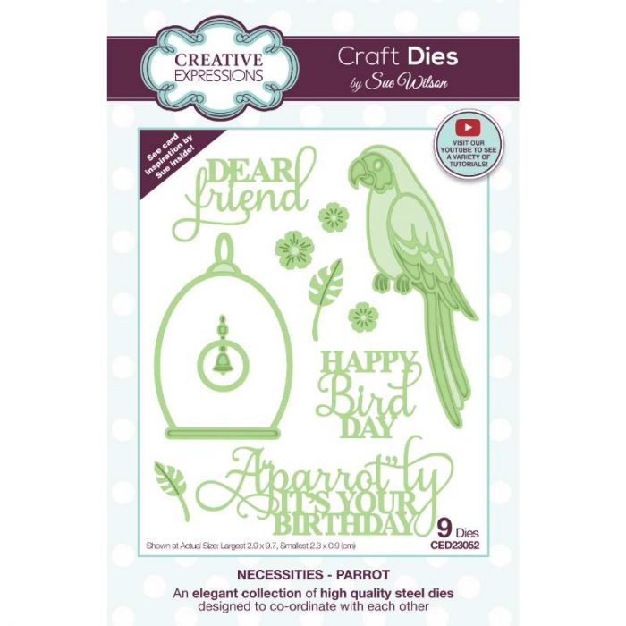 Creative Expressions Sue Wilson Necessities Parrot Craft Die