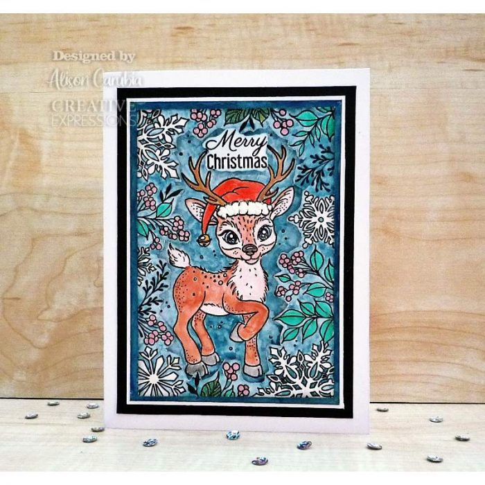 Creative Expressions Designer Boutique Collection Doe A Deer 4 in x 6 in Clear Stamp Set - Image 5