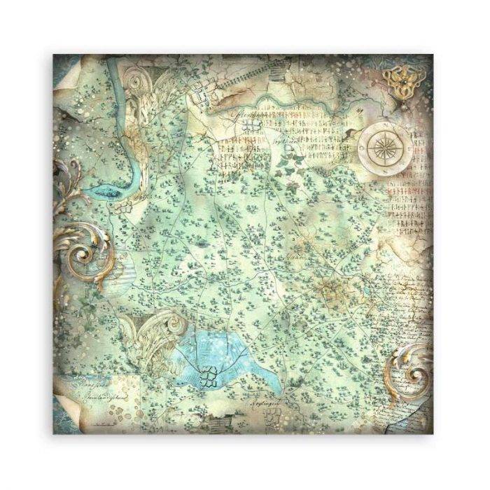 Stamperia Mini Scrapbooking Pad 10 20.3 x 20.3 cm (8x8) Backgrounds Magic Forest - Image 19