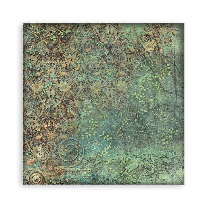 Stamperia Mini Scrapbooking Pad 10 20.3 x 20.3 cm (8x8) Backgrounds Magic Forest - Image 16