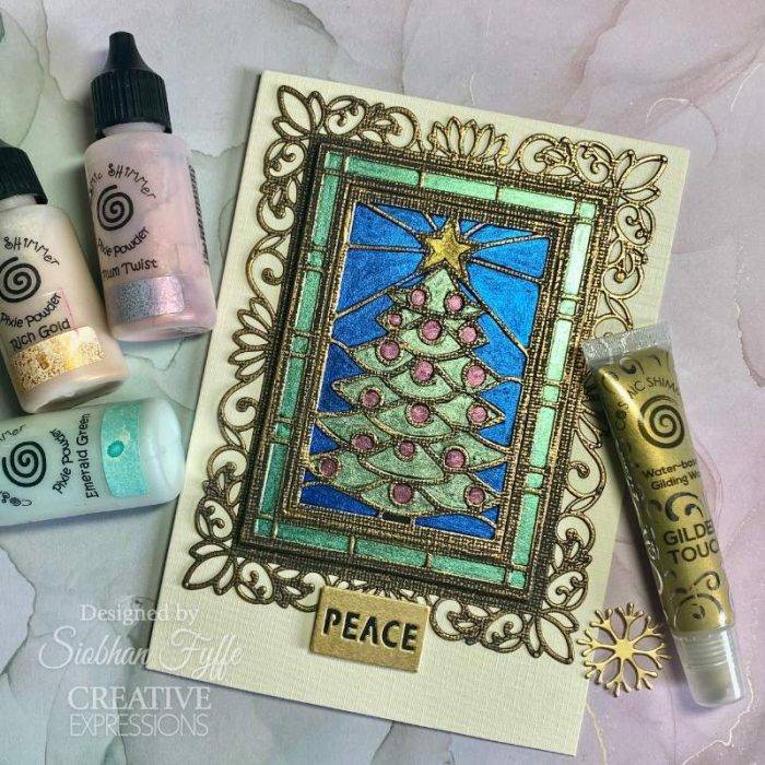 Creative Expressions Sue Wilson Festive Stained Glass Christmas Tree Craft Die - Image 10