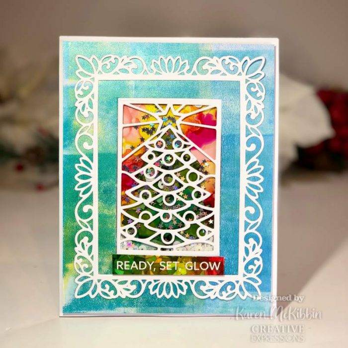 Creative Expressions Sue Wilson Festive Stained Glass Christmas Tree Craft Die - Image 7