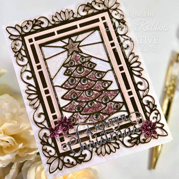 Creative Expressions Sue Wilson Festive Stained Glass Christmas Tree Craft Die - Image 6