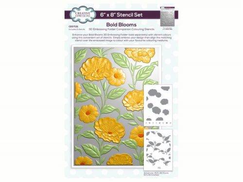 3D Embossing Folders & Companion Colouring Stencils