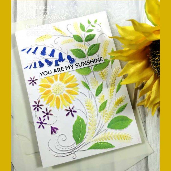 Creative Expressions Sunshine Serenade 5 in x 7 in 3D Embossing Folder - Image 6